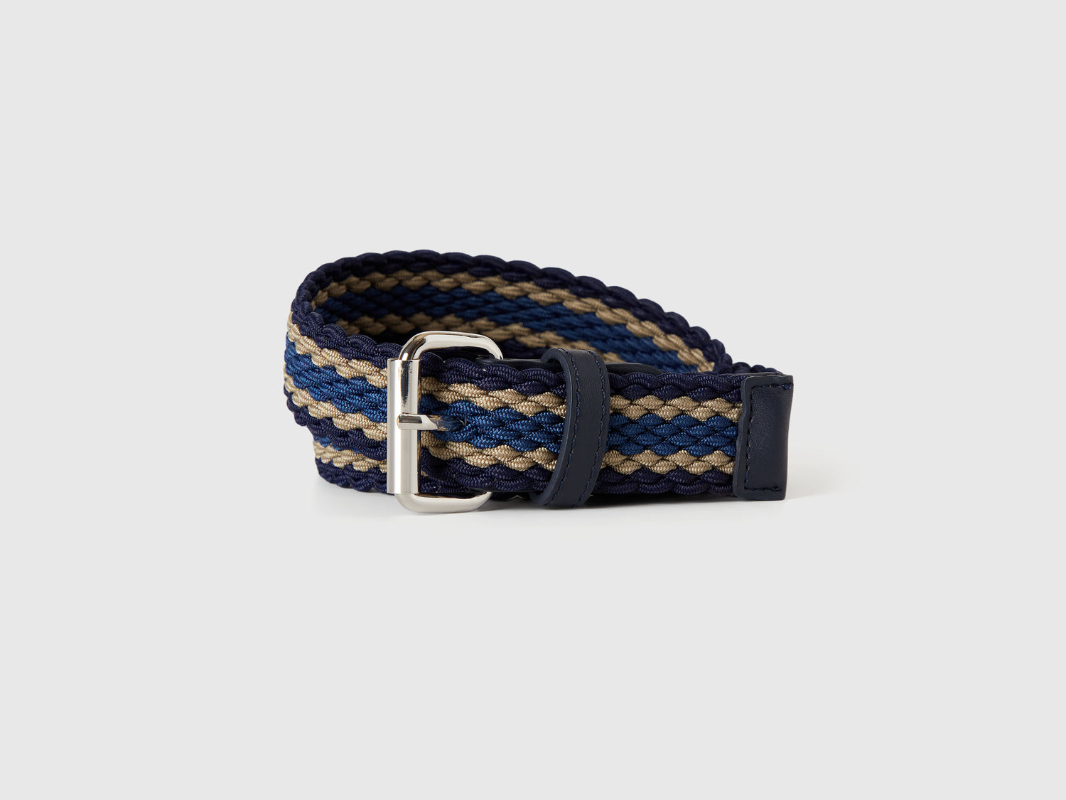 Cintura in nastro stretch da uomo blu scuro | Benetton Outlet