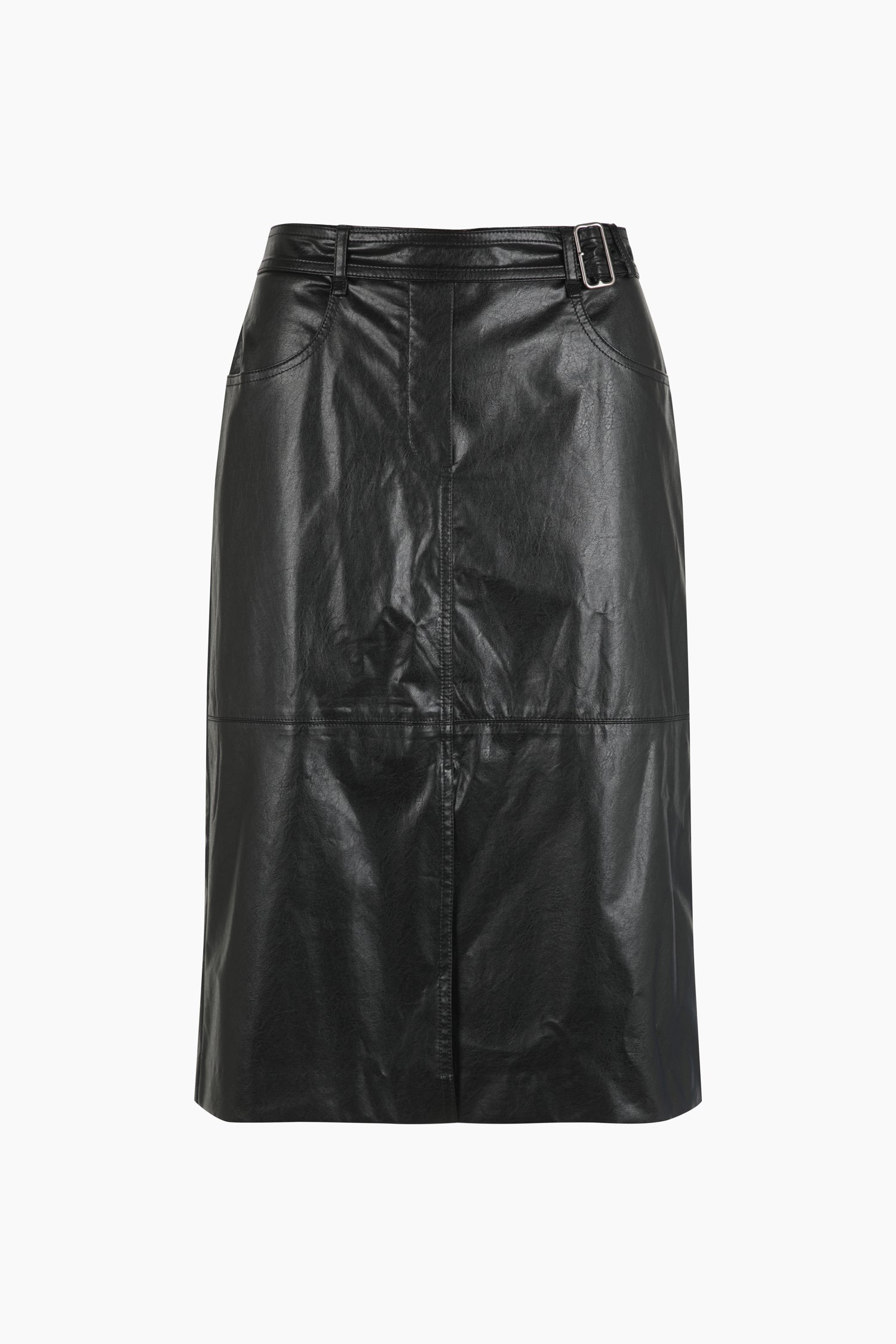 Gonna midi con fibbia da donna nero | Sisley Outlet