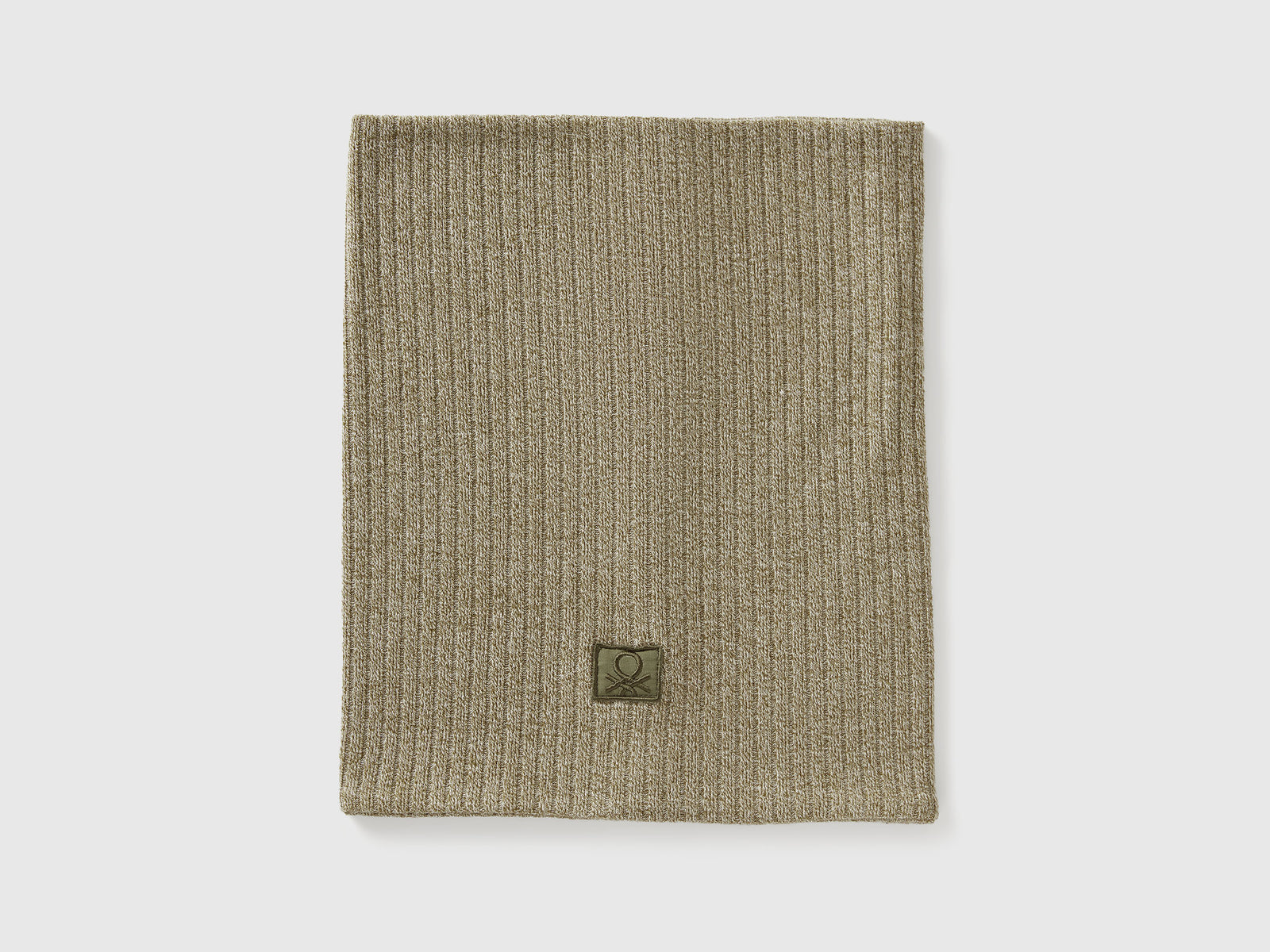 Scaldacollo in misto viscosa stretch da bambino verde militare 2 | Benetton Outlet