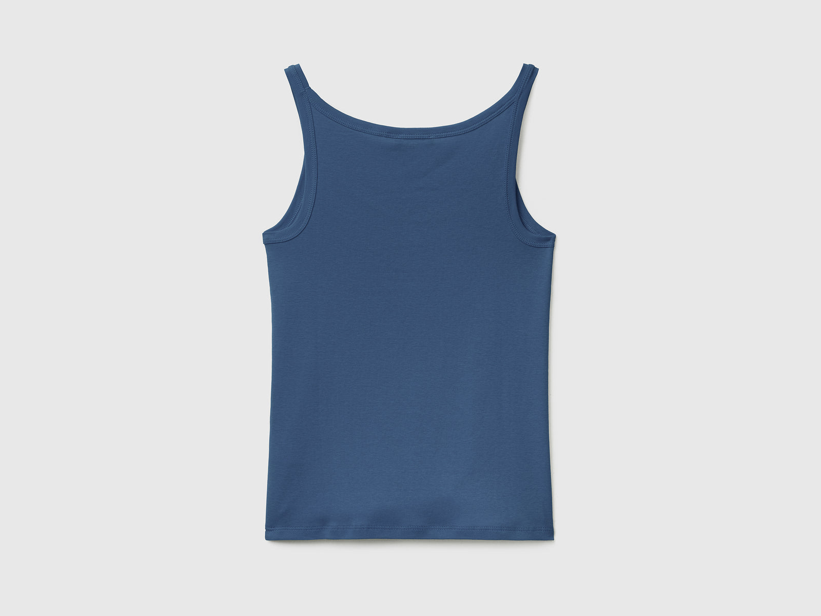 Canotta in puro cotone da donna blu 2 | Benetton Outlet