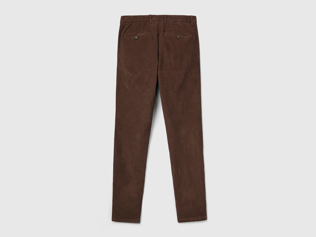 Pantaloni in velluto stretch