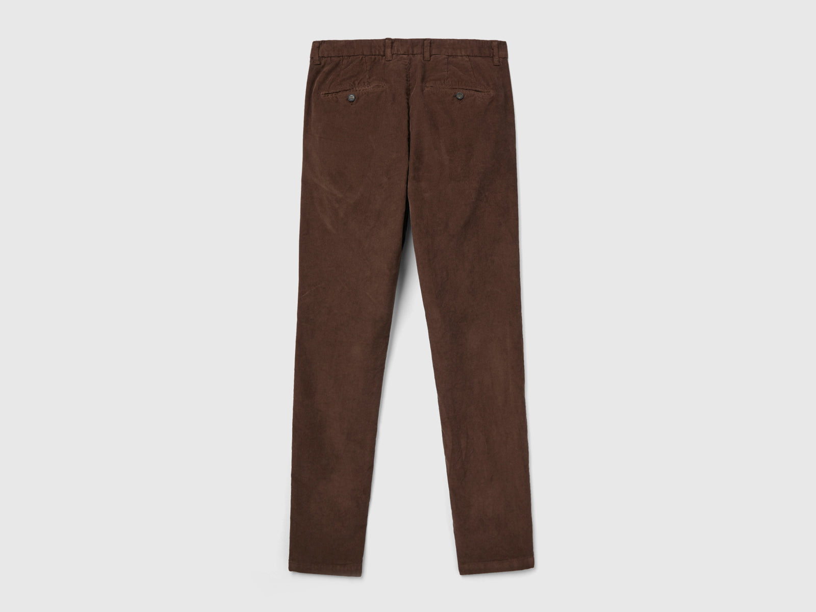 Pantaloni in velluto stretch da uomo marrone 2 | Benetton Outlet