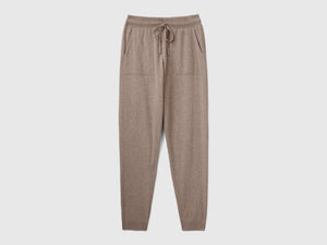 Pantalone sportivo mélange misto cashmere
