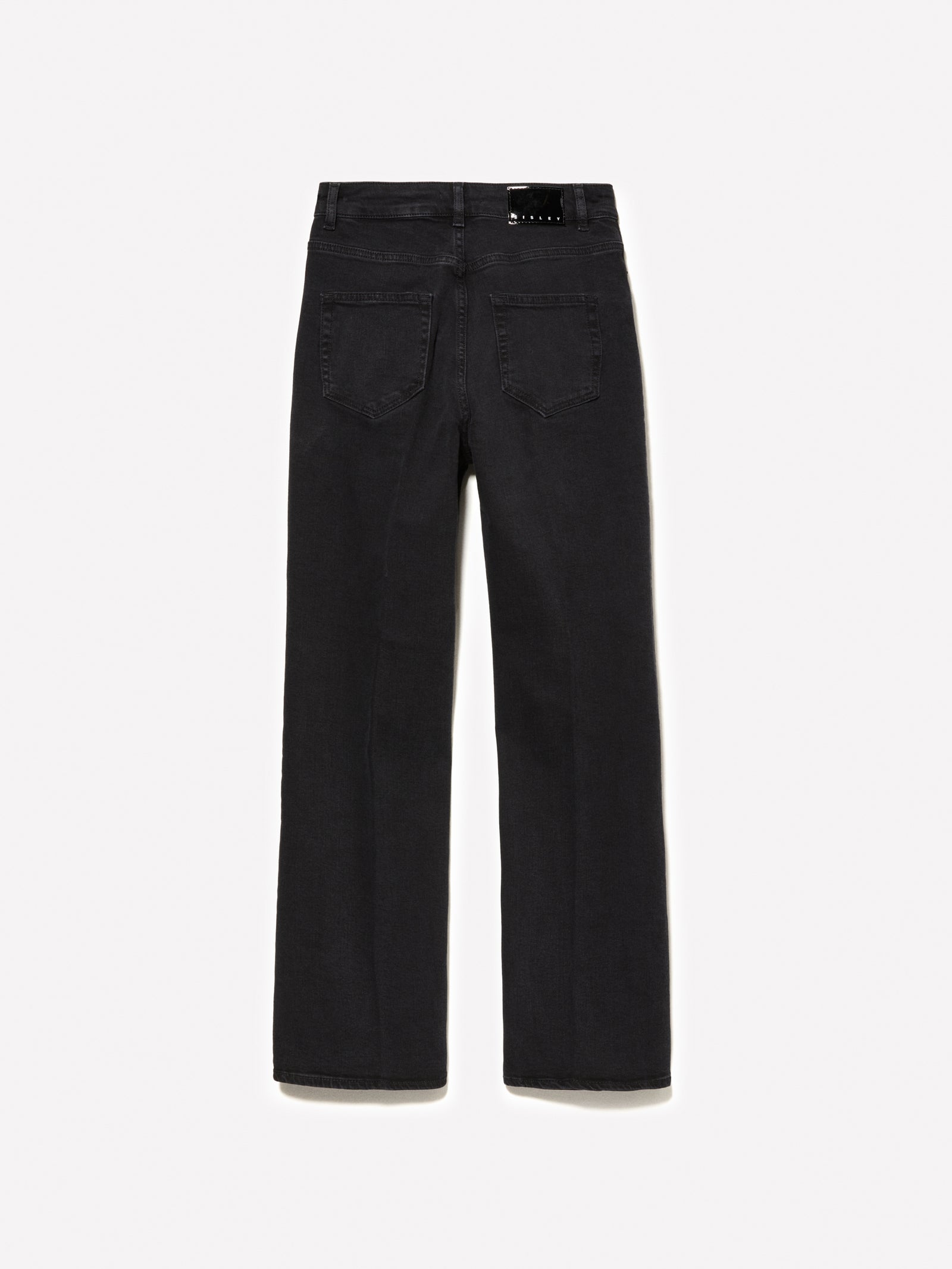 Vaqueros oscuros de cintura alta da donna nero 2 | Sisley Outlet