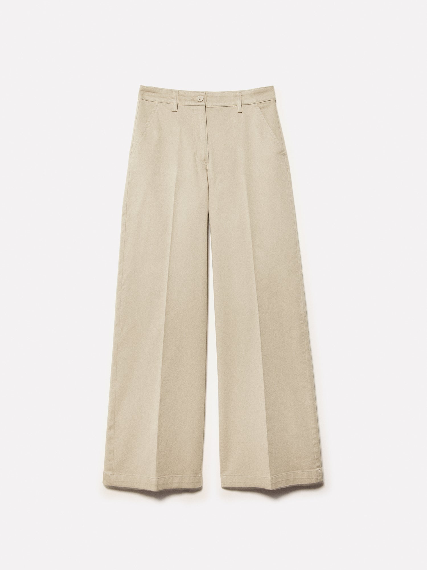 Pantaloni wide leg da donna beige | Sisley Outlet