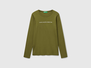T-shirt a manica lunga 100% cotone