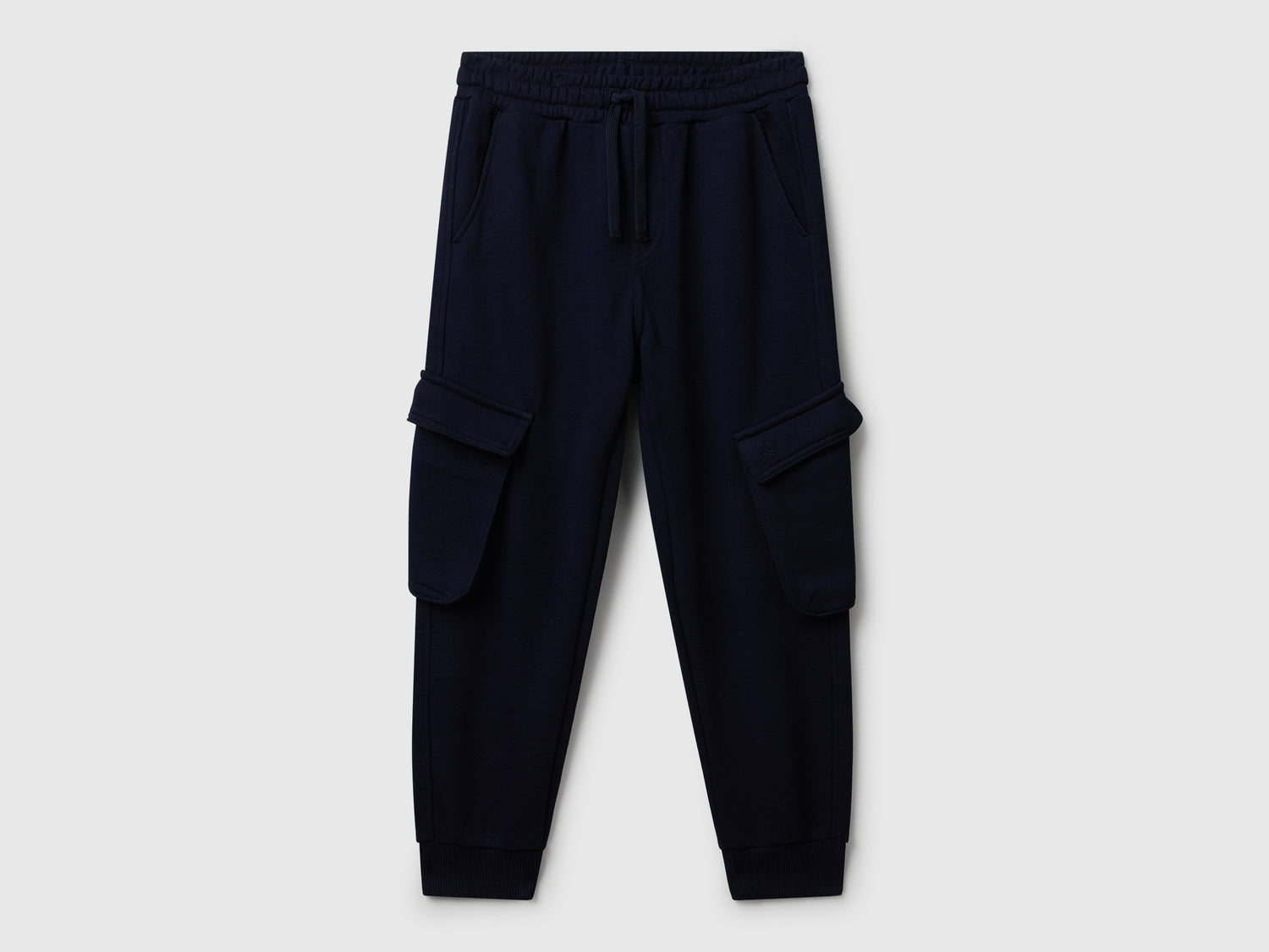 Joggers cargo in felpa da bambino blu scuro | Benetton Outlet