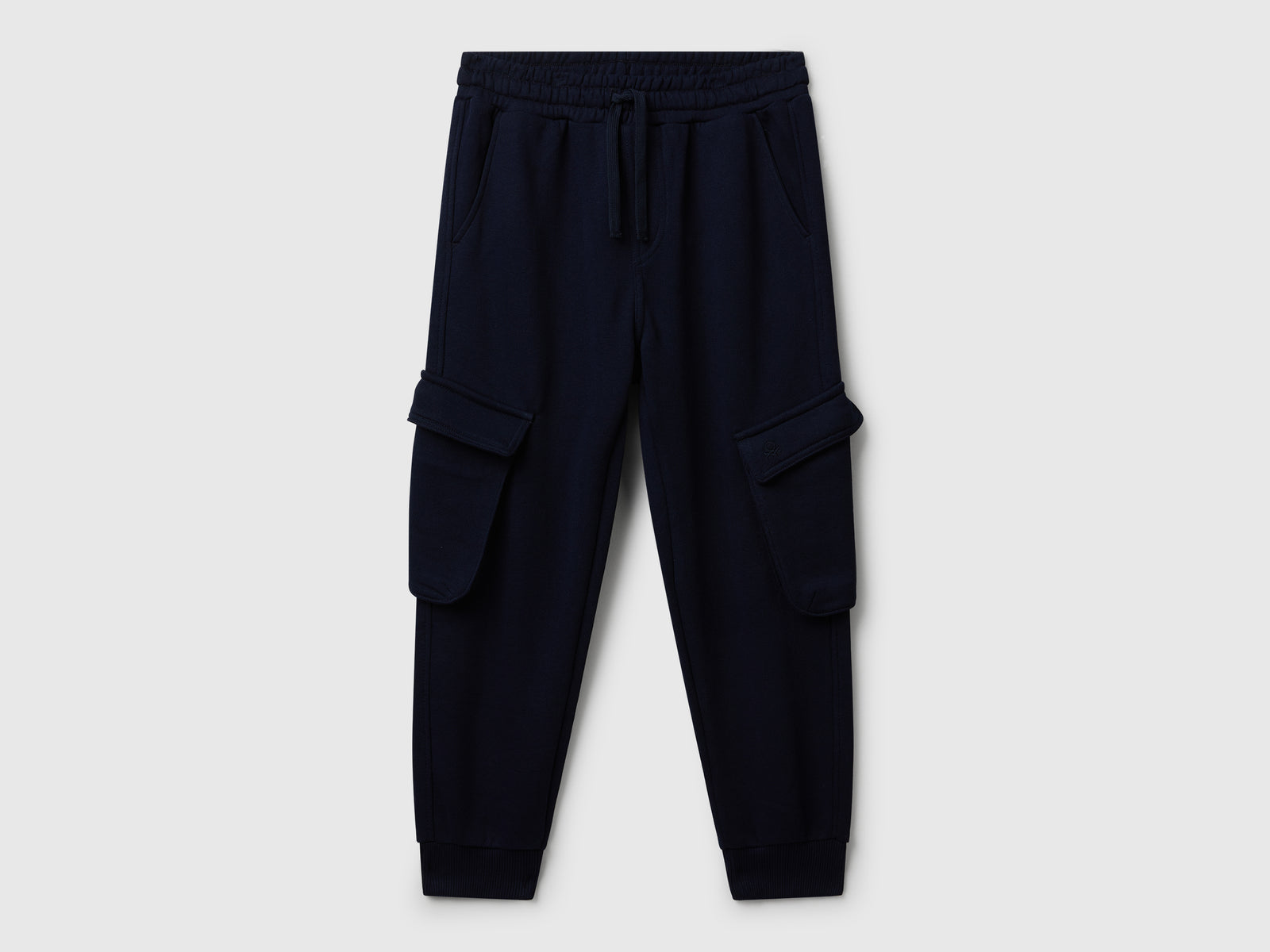 Joggers cargo in felpa da bambino blu scuro | Benetton Outlet
