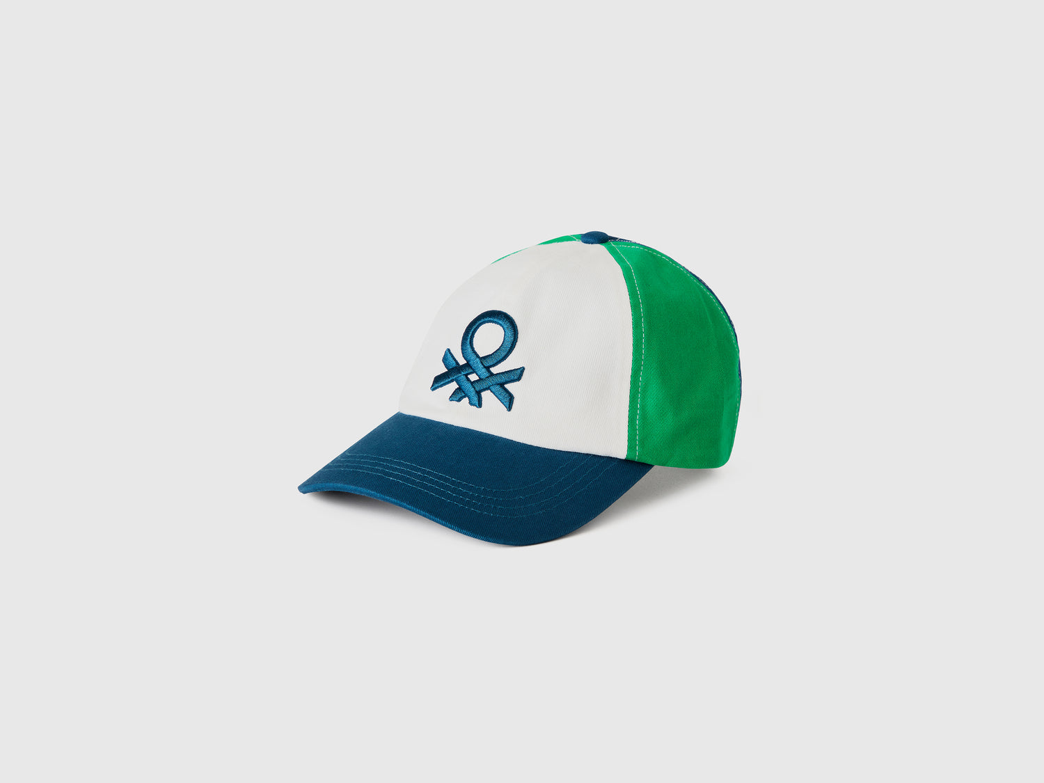 Cappellino baseball con logo da bambino blu | Benetton Outlet
