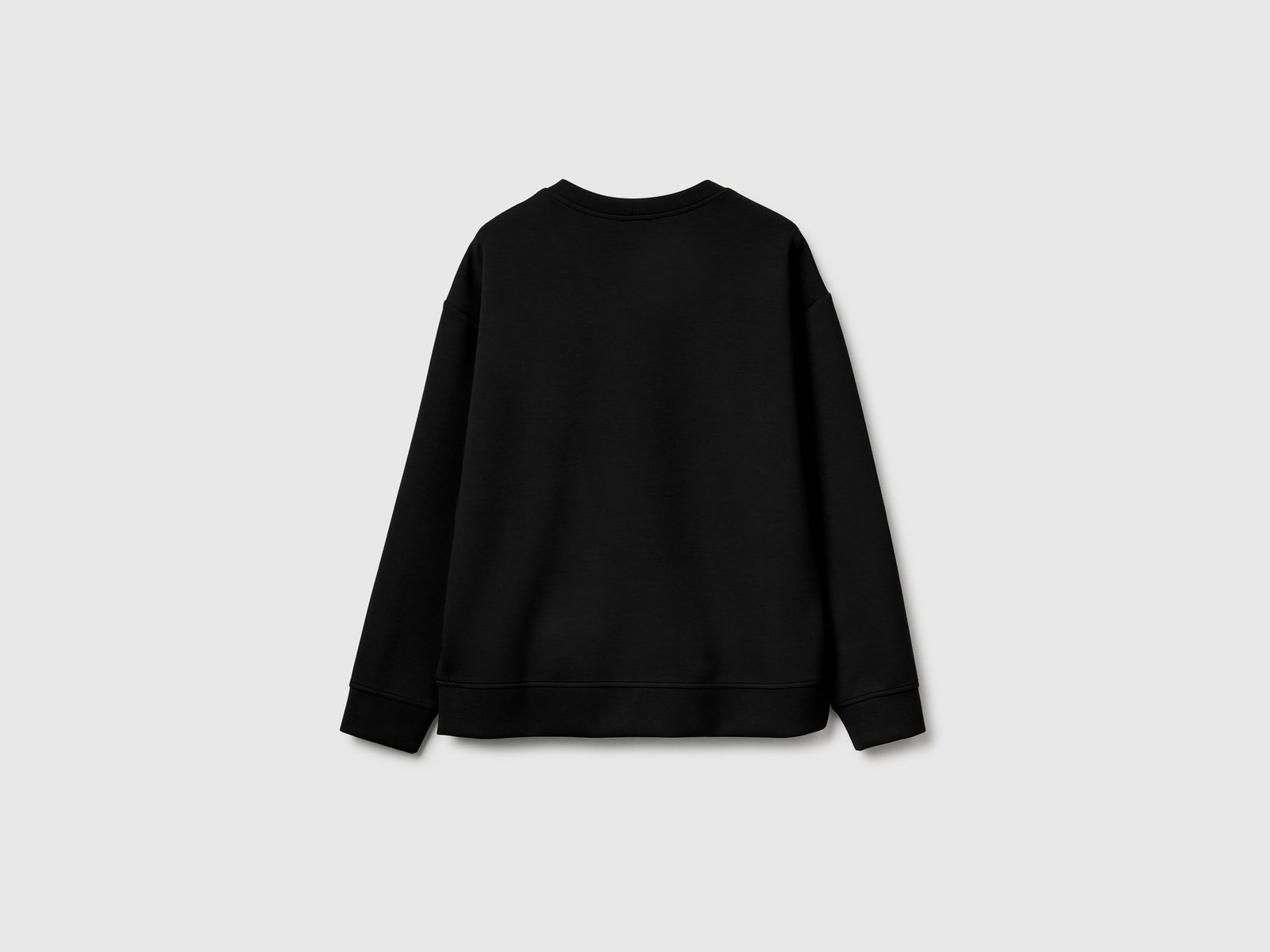 Felpa in misto Modal da donna nero 2 | Benetton Outlet