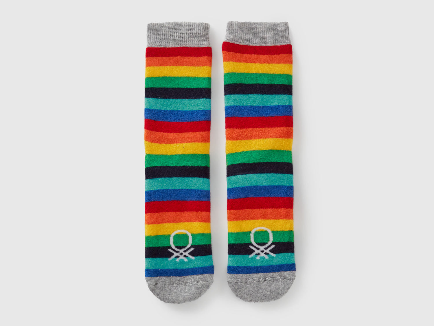 Calzini antiscivolo a righe da bambino multi-color | Benetton Outlet