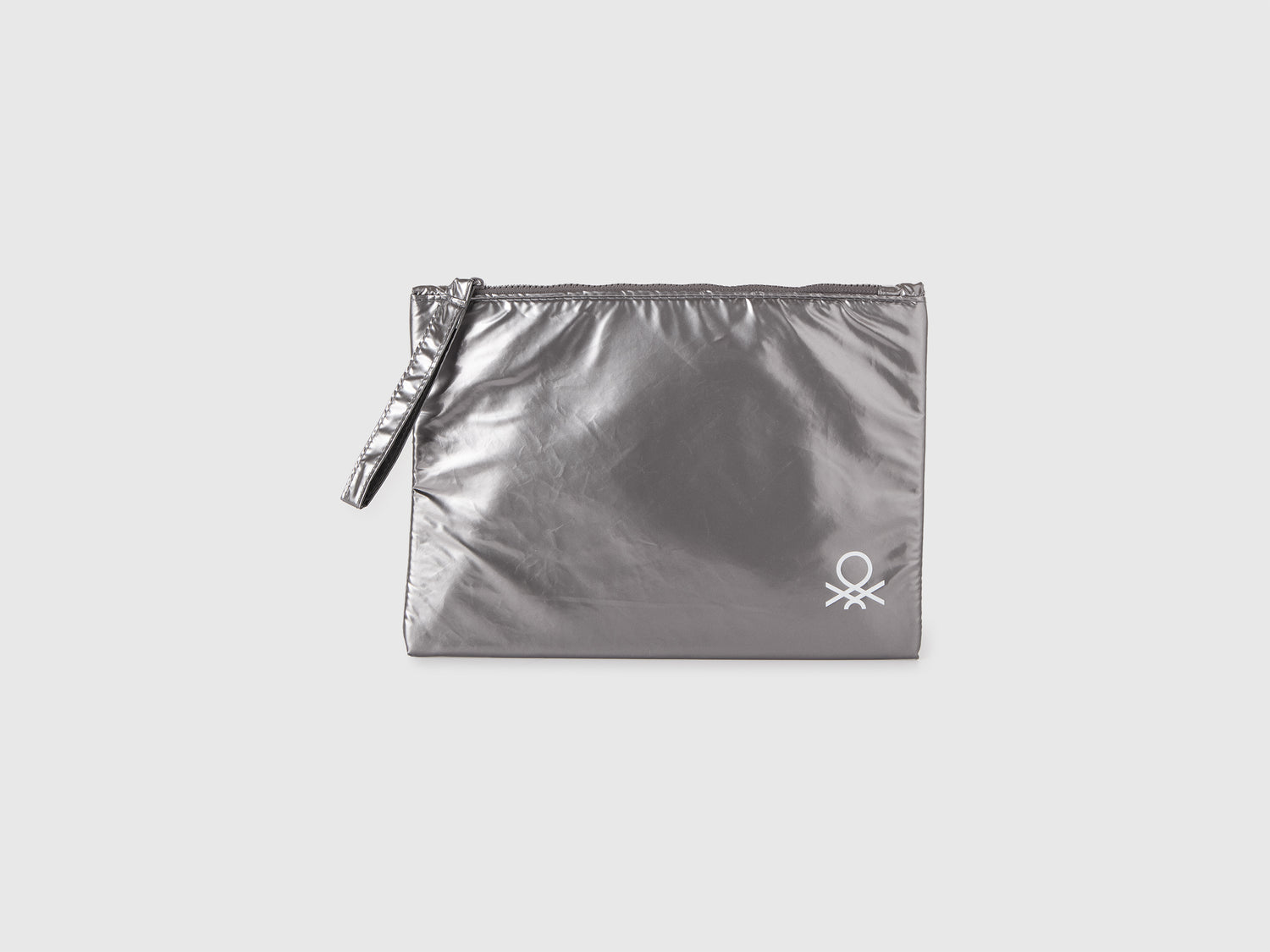 Busta piccola con logo da uomo grigio scuro | Accessori 0j Outlet