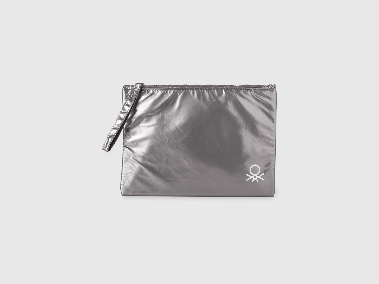 Busta piccola con logo da uomo grigio scuro | Accessori 0j Outlet