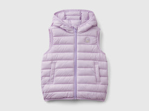 Gilet imbottito con cappuccio