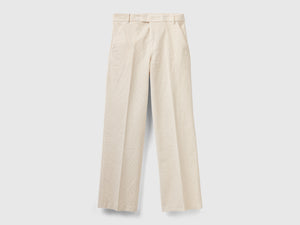 Pantaloni straight in velluto a coste