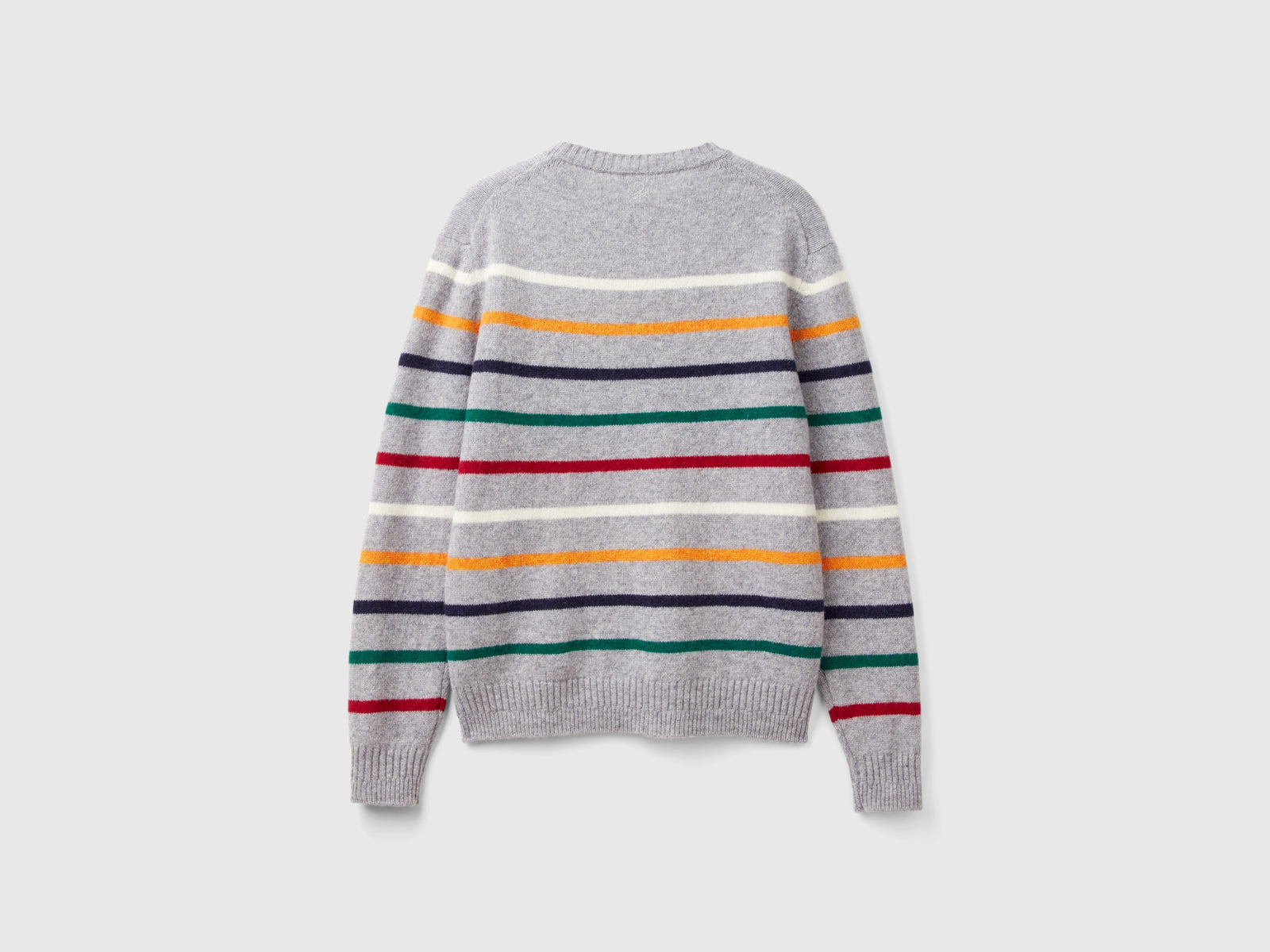 Maglia in pura lana Shetland da uomo grigio chiaro 2 | Benetton Outlet