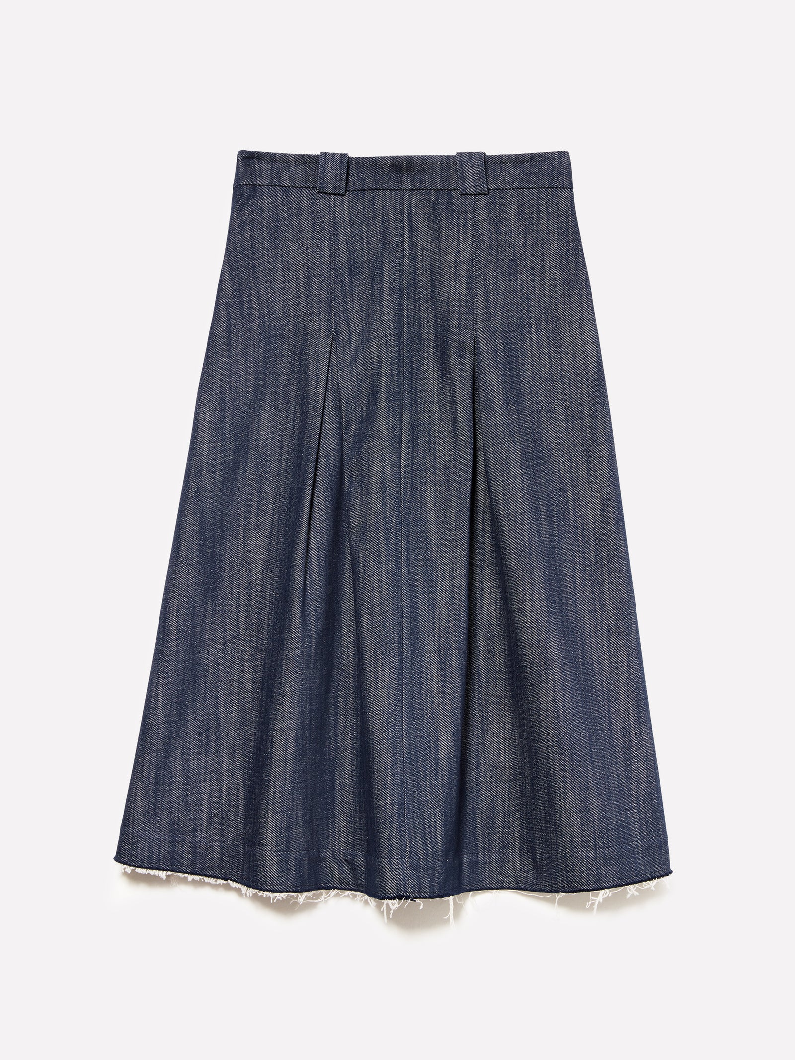 Gonna a ruota in denim blu da donna blu scuro 2 | Sisley Outlet