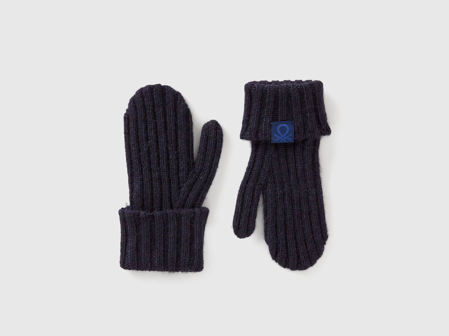 Muffole in misto lana da bimbo blu scuro | Benetton Outlet