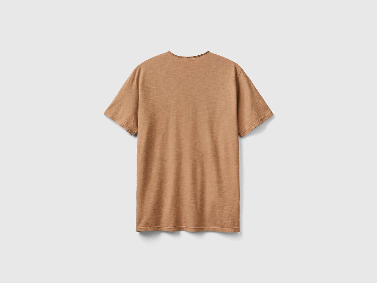 T-shirt in cotone fiammato