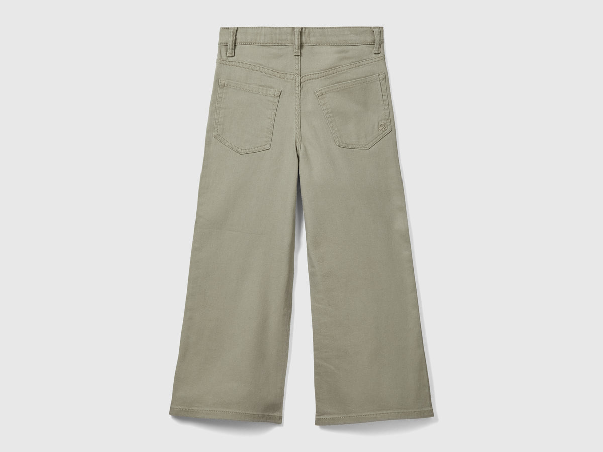 Pantaloni wide fit a vita alta