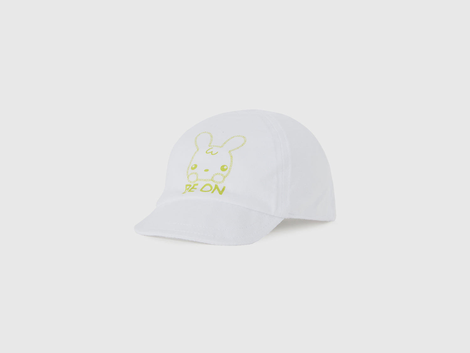 Cappello baseball con stampa da neonato bianco | Benetton Outlet