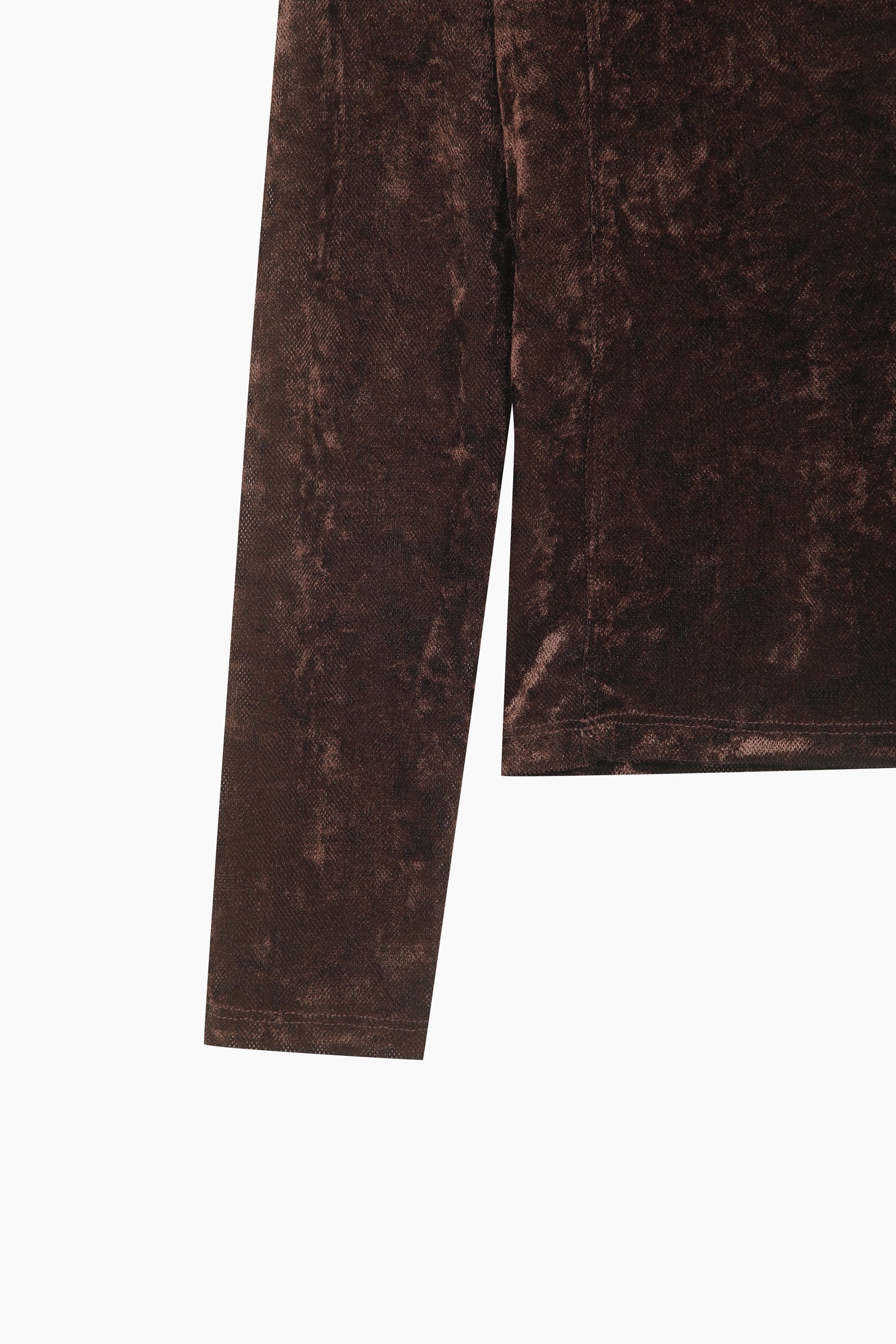 Lupetto in velluto da donna marrone scuro 4 | Sisley Outlet