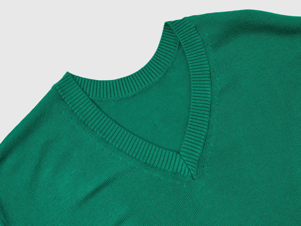 Maglia scollo a V in misto Modal