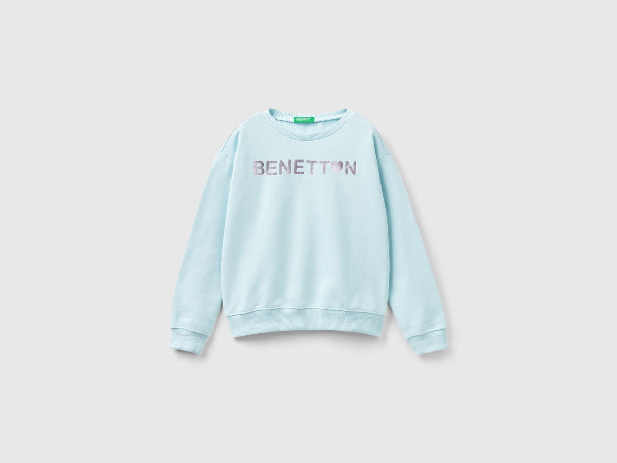 Felpa 100% cotone con logo