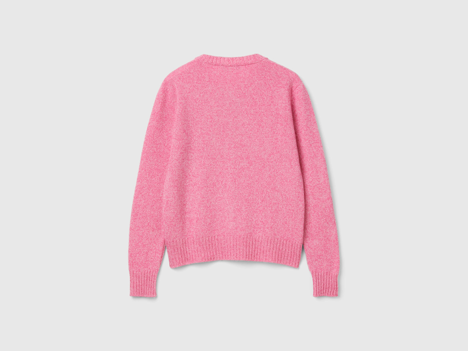 Cardigan in pura lana Shetland da donna rosa 2 | Benetton Outlet