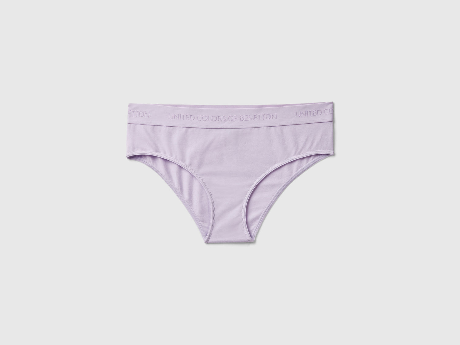 Slip fianco alto in cotone bio da donna lilla | Benetton Outlet