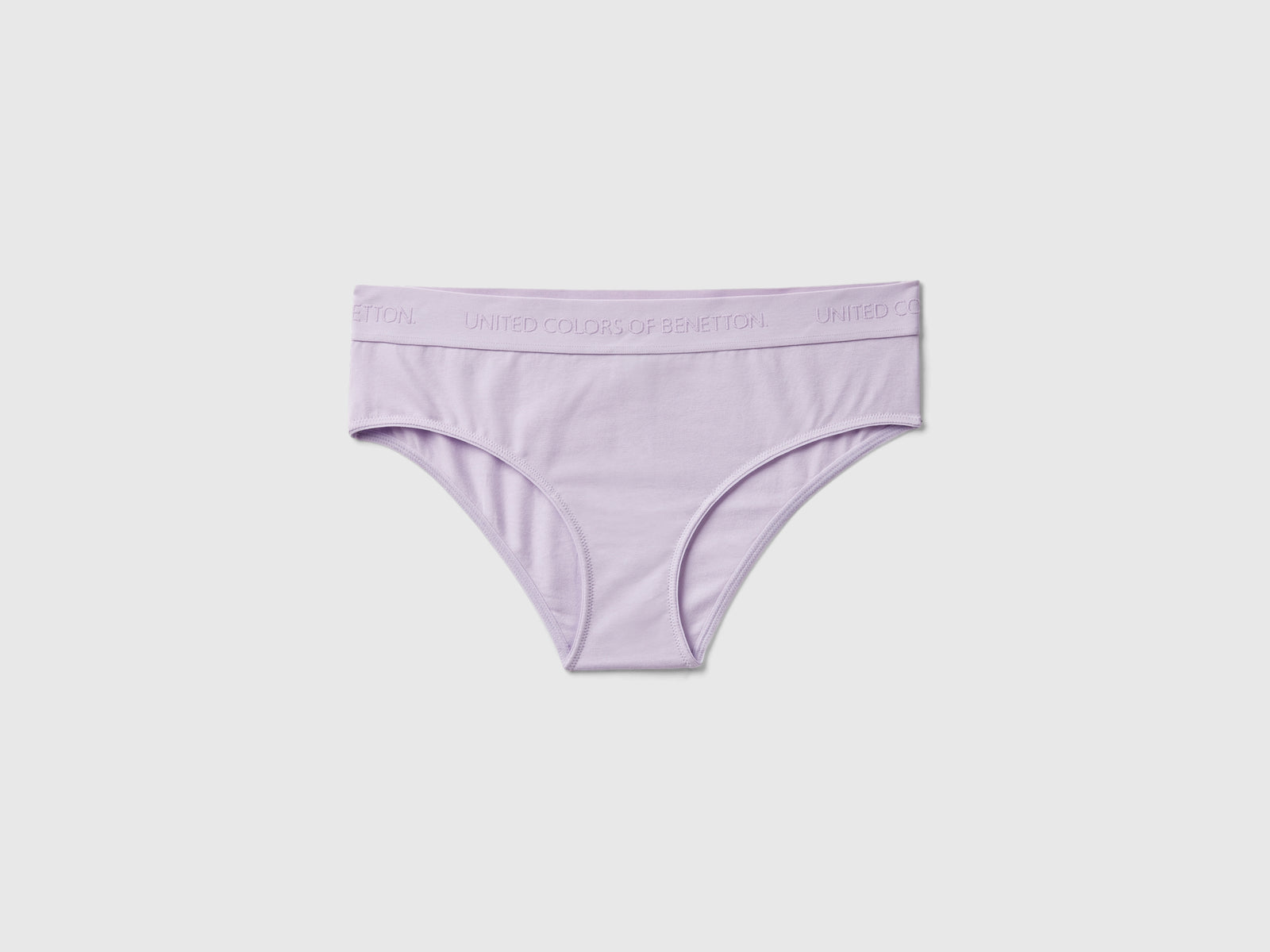 Slip fianco alto in cotone bio da donna lilla | Benetton Outlet