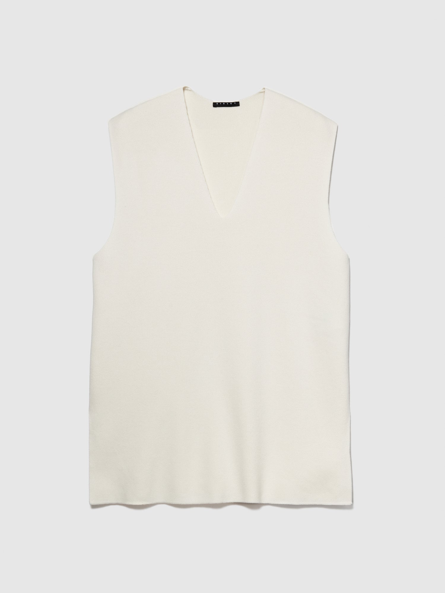 Gilet in maglia da donna bianco panna | Sisley Outlet