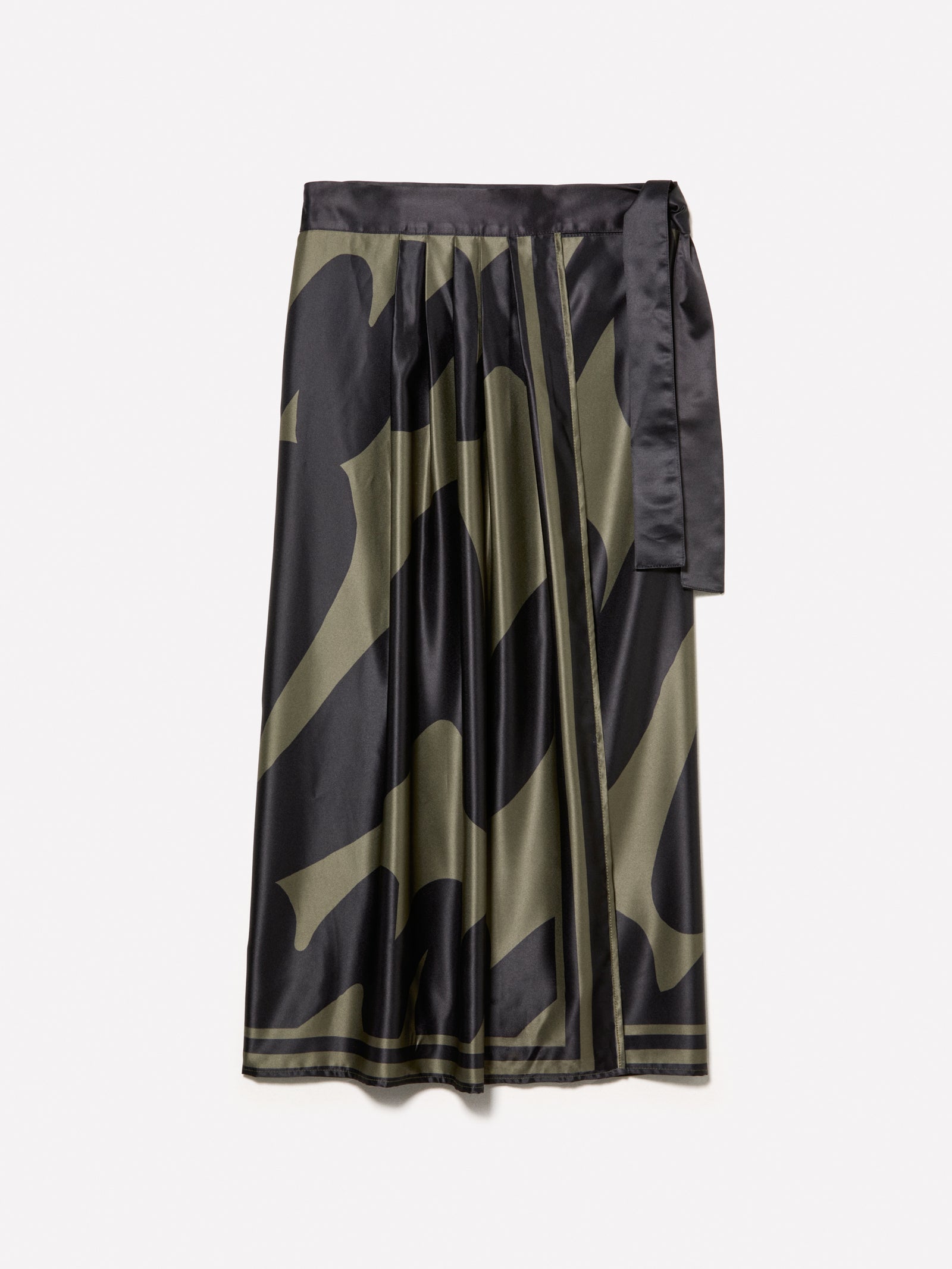 Sarongo stampato fondo scuro da donna verde scuro | Sisley Outlet