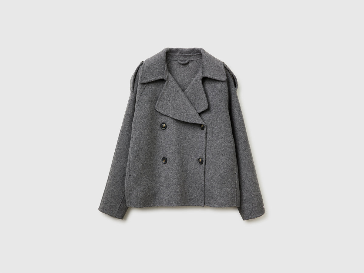 Cappotto doppiopetto 100% lana