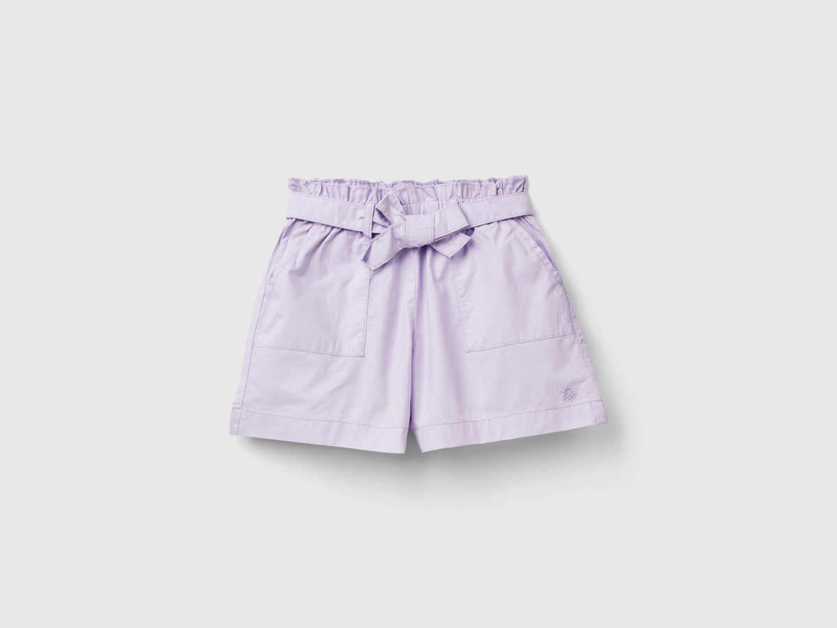 Pantaloni corti paperbag