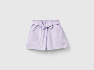 Pantaloni corti paperbag