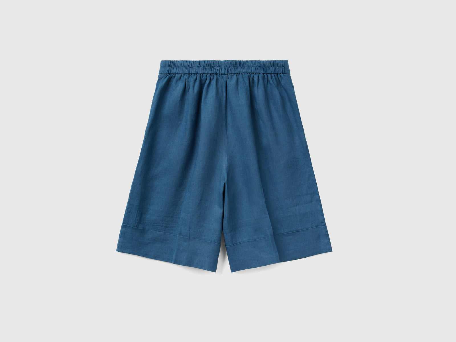Bermuda 100% lino con risvolto da donna avio 2 | Benetton Outlet
