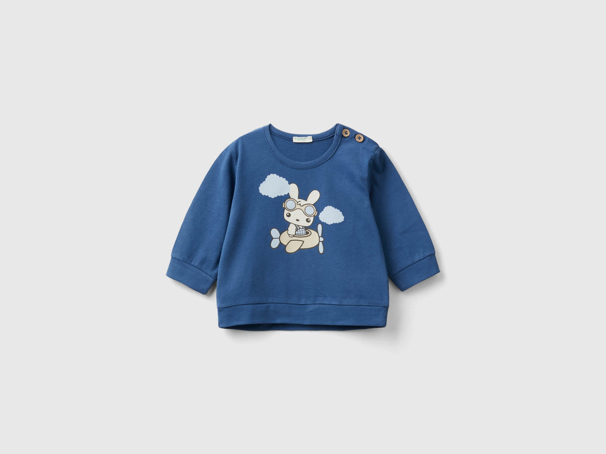Calda t-shirt con stampa coniglietto