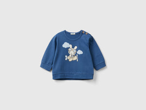 Calda t-shirt con stampa coniglietto