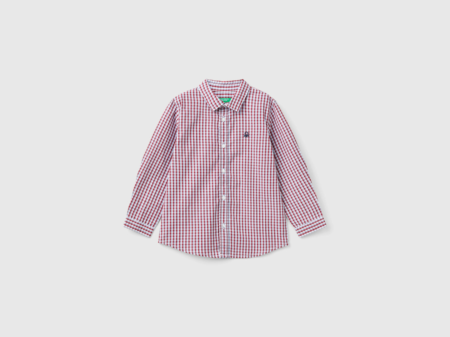 Camicia in puro cotone da bimbo multi-color | Benetton Outlet