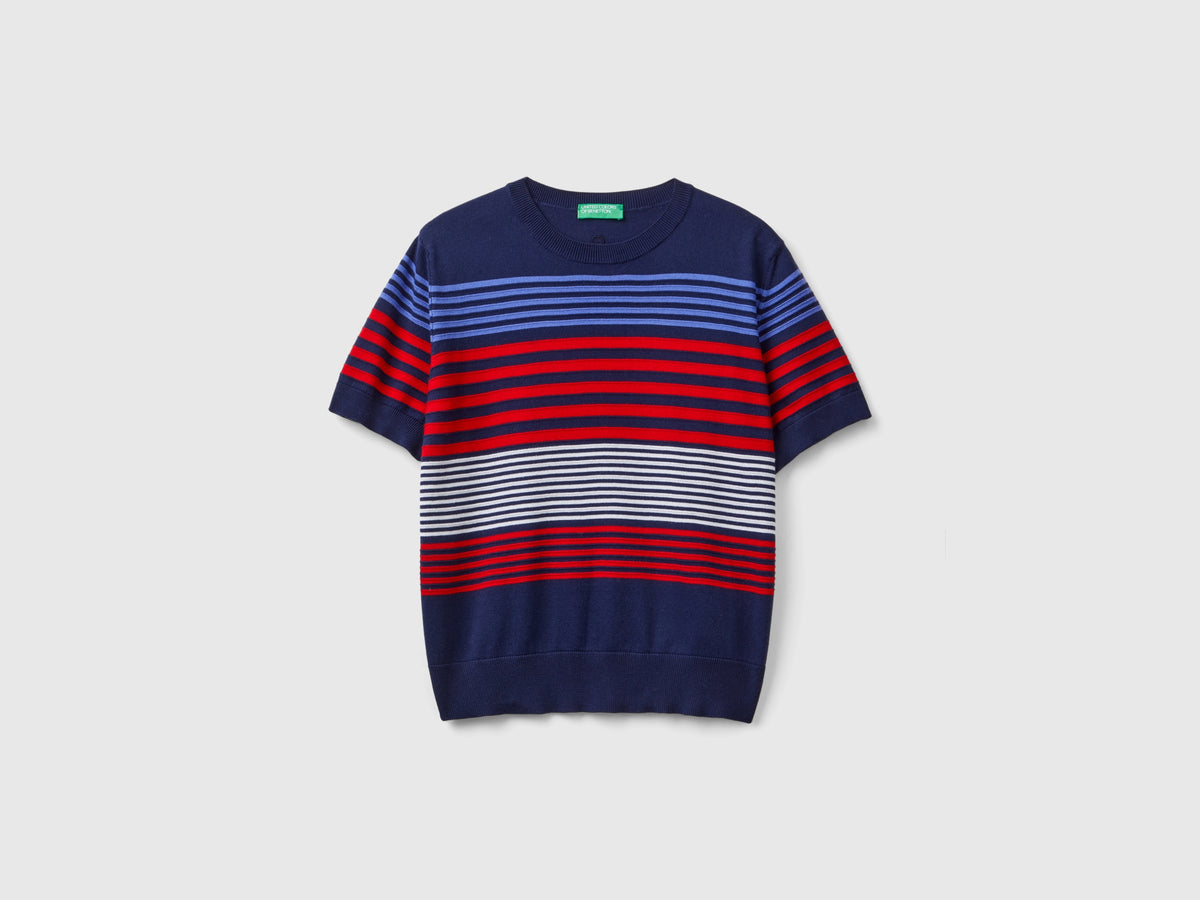 Maglia manica corta a righe