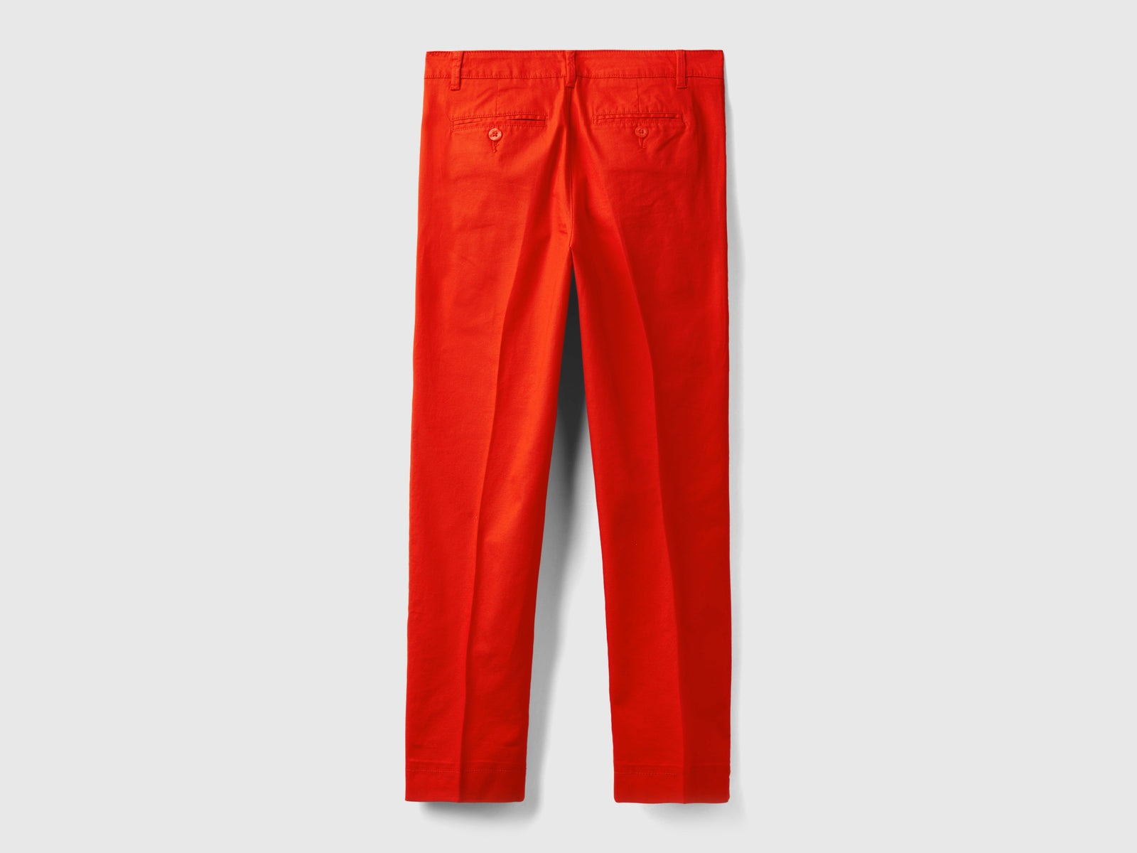 Chino in cotone stretch da donna rosso 2 | Benetton Outlet
