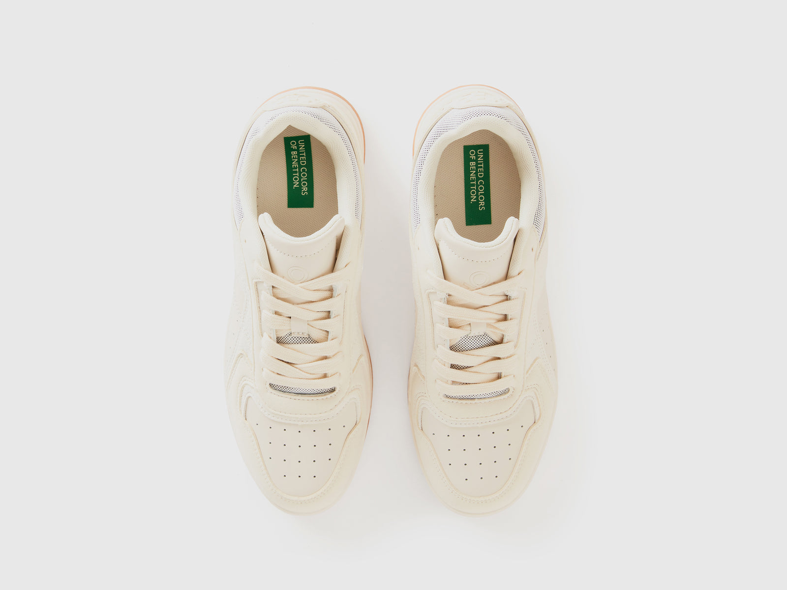 Sneakers basse da donna bianco panna 4 | Benetton Outlet