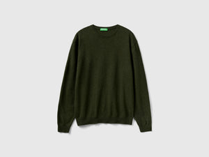 Maglia girocollo in pura lana Merino