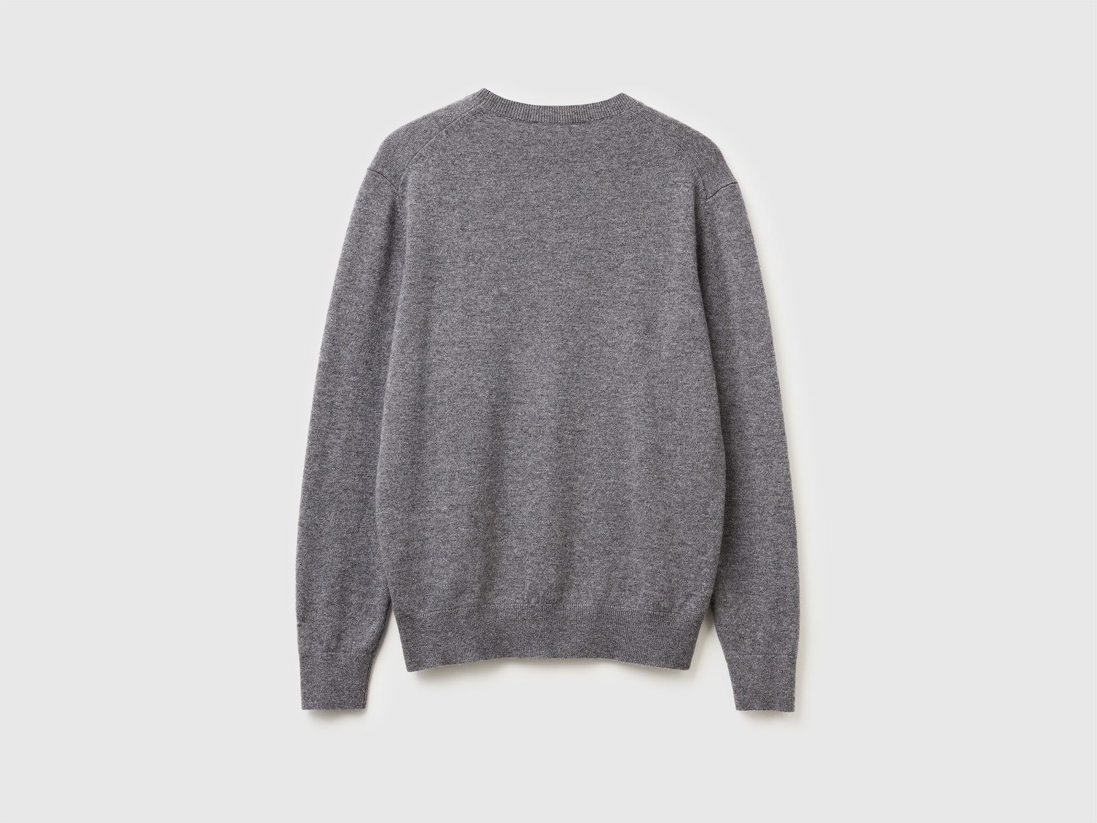 Maglia in puro cashmere da uomo grigio scuro 2 | Benetton Outlet