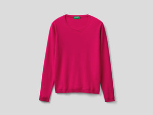 Maglia girocollo in puro cotone
