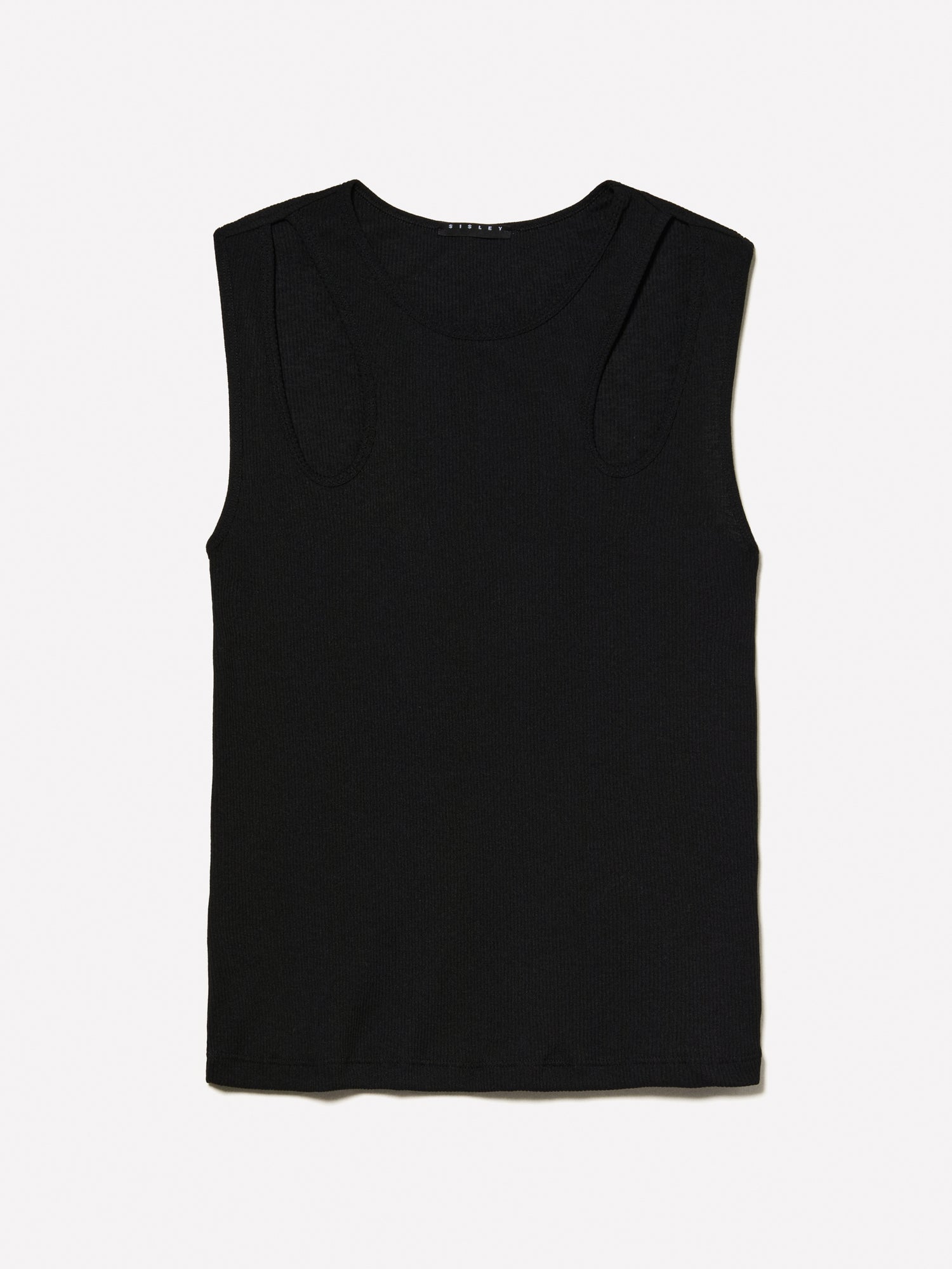 Canotta con oblò da donna nero | Sisley Outlet