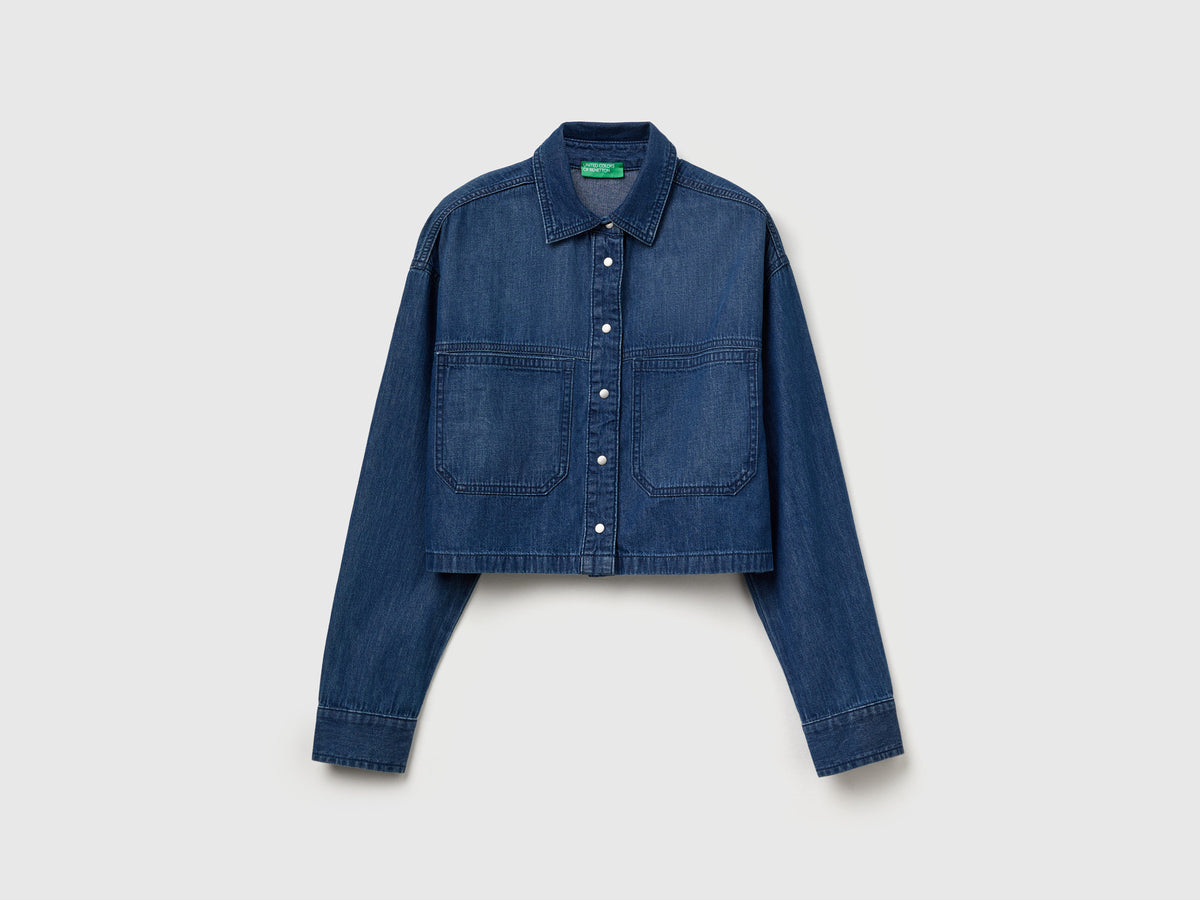 Camicia di jeans cropped