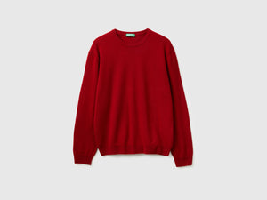 Maglia girocollo in pura lana Merino