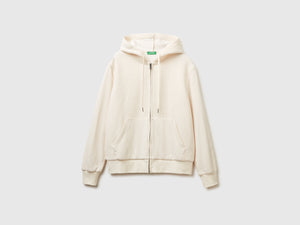 Felpa relaxed fit in misto lana